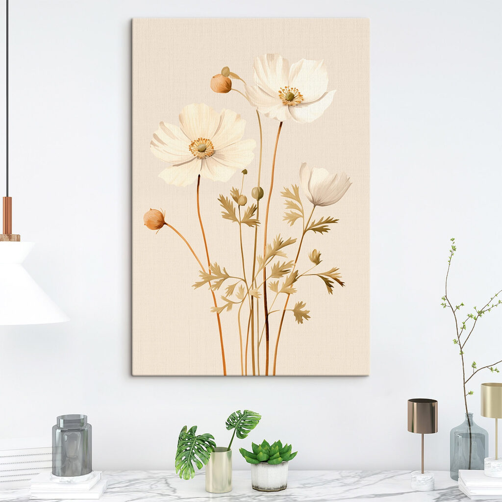 Delicate blooms in soft colors
