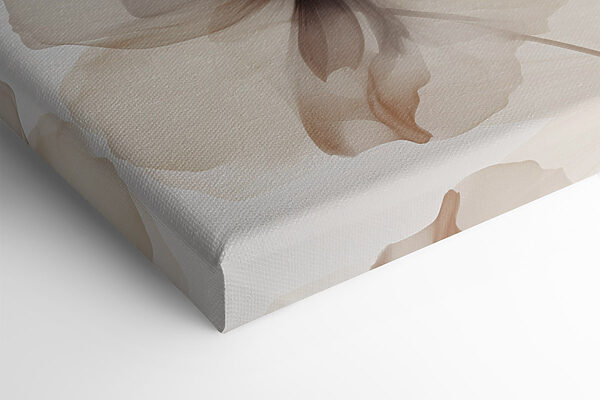 Soft, delicate flowers in warm hues