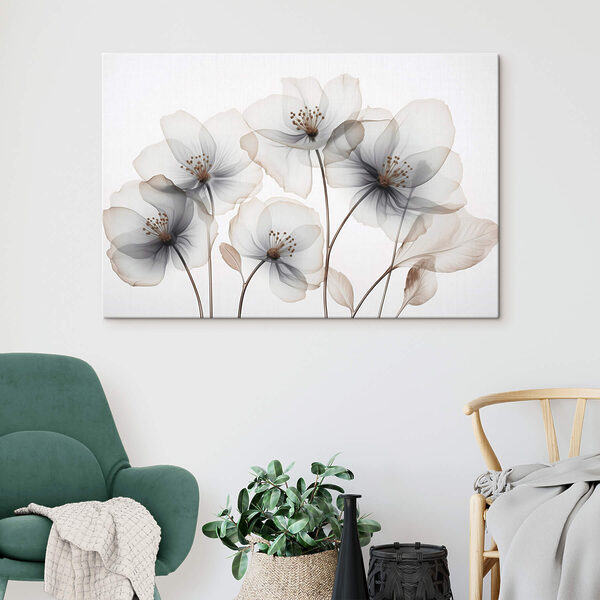 Group of flowers with brown stems Group of flowers with brown stems