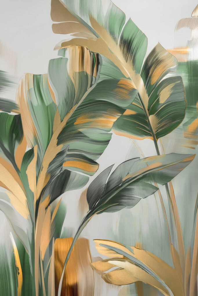 Vibrant leaves in elegant composition