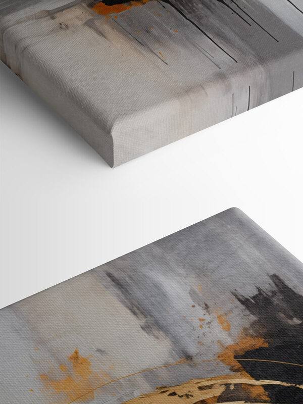 Abstract circular design in earthy tones