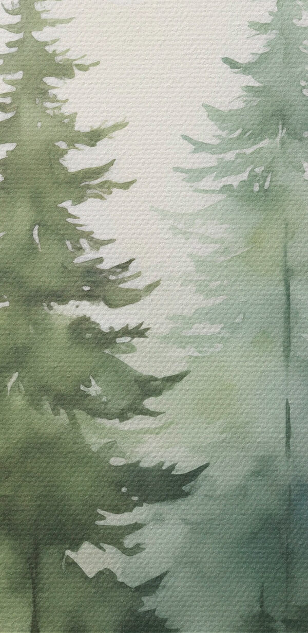 Group of trees in fog
