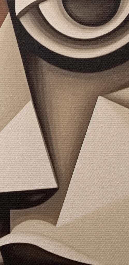 Painting of a man's face