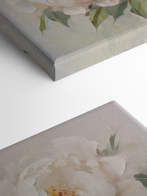 Painting of white flowers Painting of white flowers