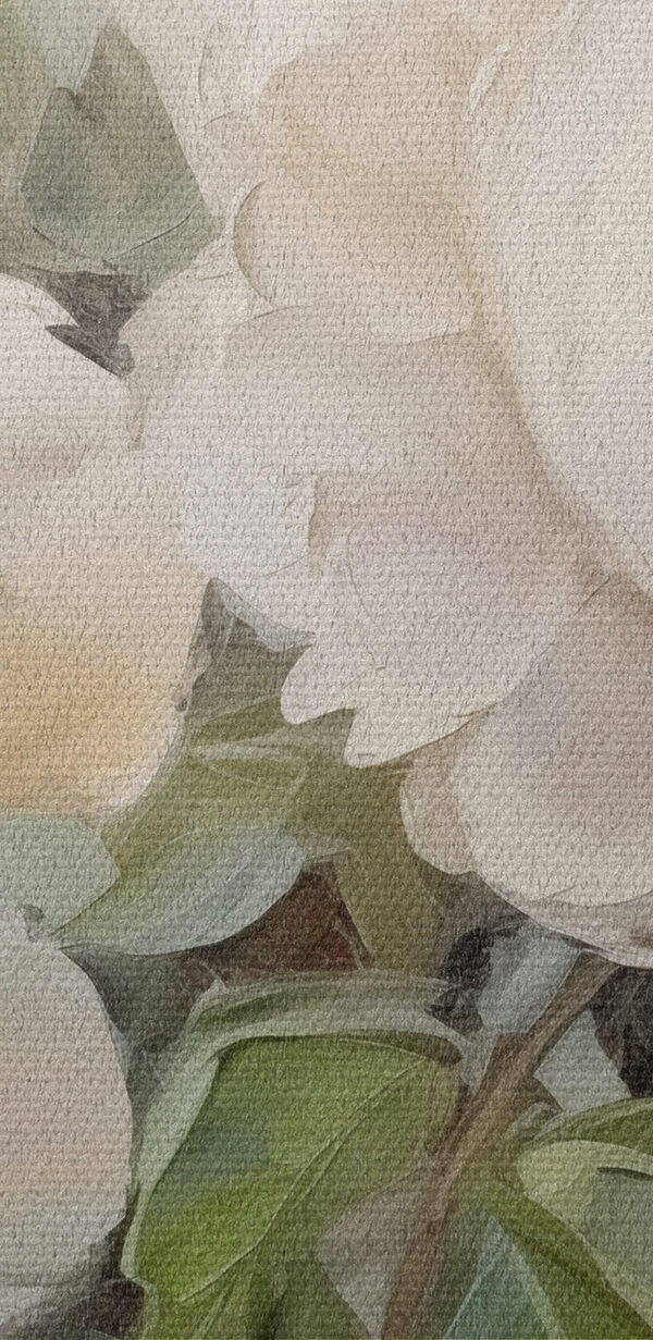 Painting of white flowers Painting of white flowers