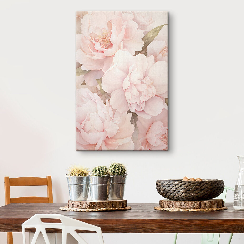 Delicate blooms in soft pastel shades