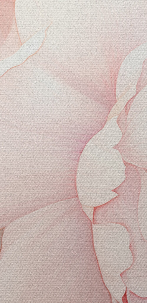 Delicate blooms in soft pastel shades