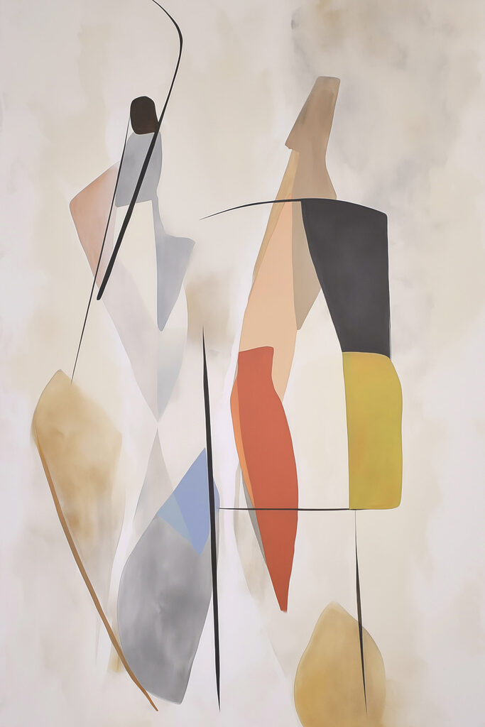 Painting of a couple of people