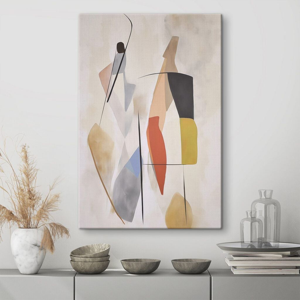 Painting of a couple of people
