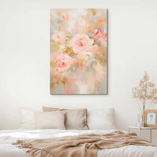 Painting of pink roses Painting of pink roses