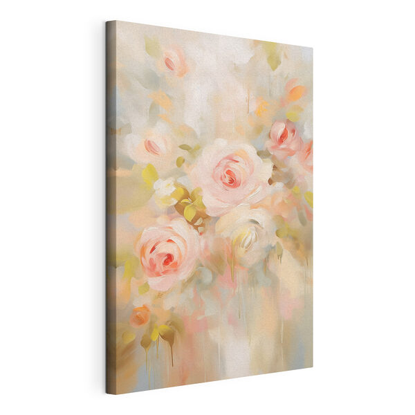 Tablouri Tablou cu trandafiri roz (SKU: s45302) Tablouri Tablouri Tablou cu trandafiri roz (SKU: s45302)