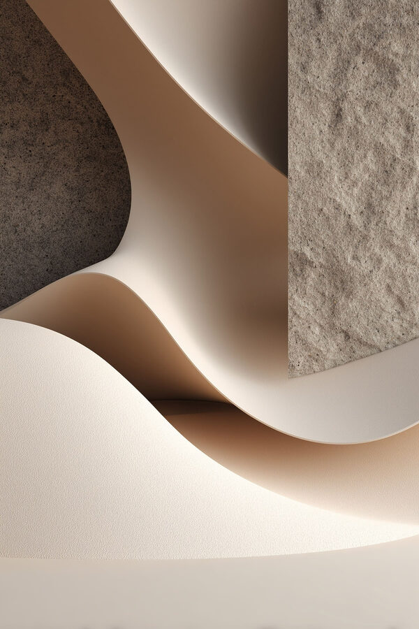 Soft curves and subtle shades blend
