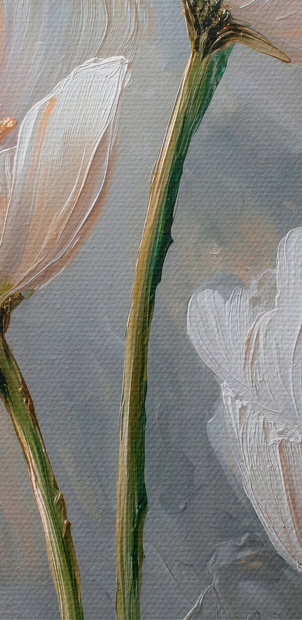 Painting of white flowers