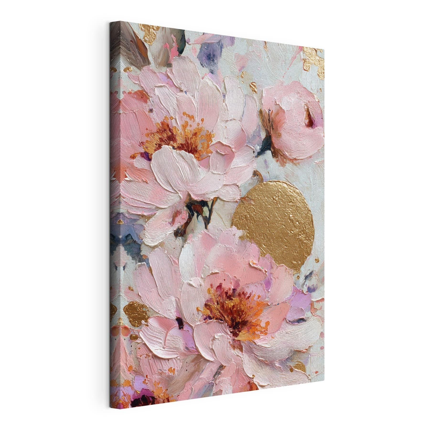 Delicate flowers in soft pastel tones