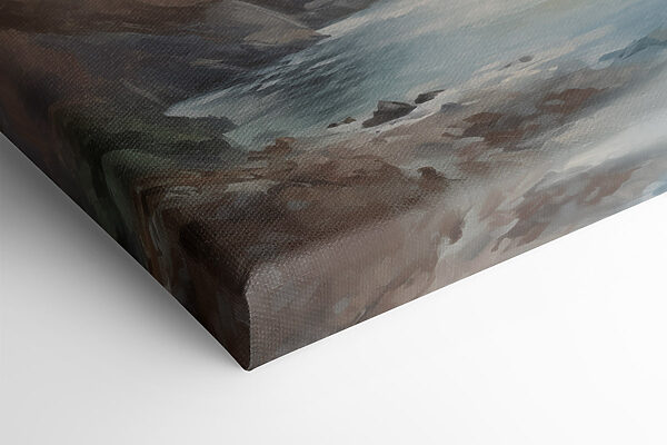 Painting of a rocky beach Painting of a rocky beach