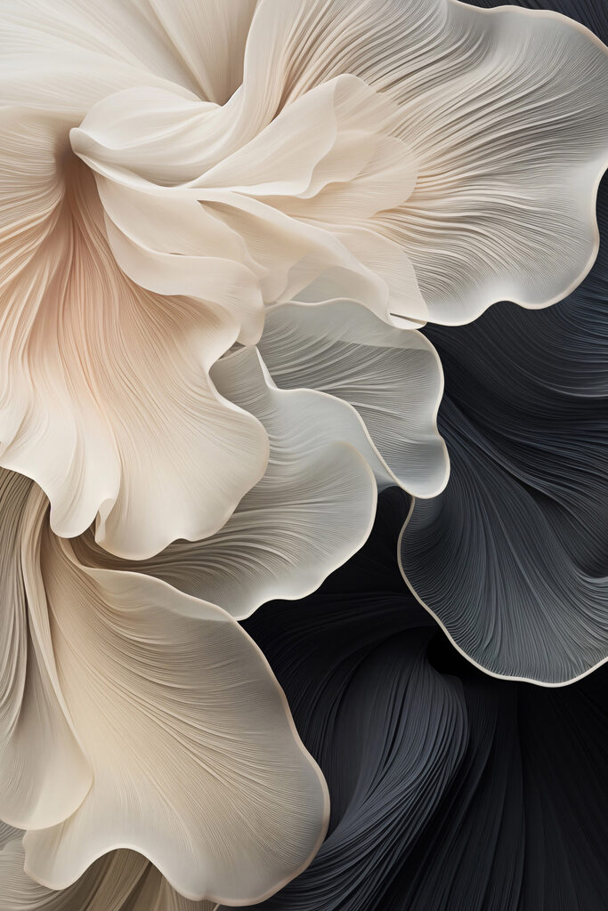 Delicate petals in soft hues