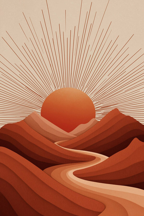 Sun rising over a mountain Sun rising over a mountain