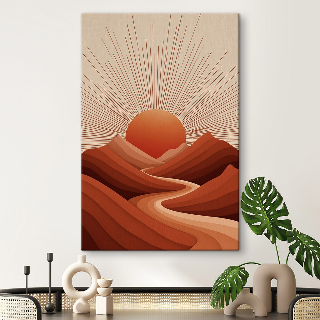 Sun rising over a mountain Sun rising over a mountain