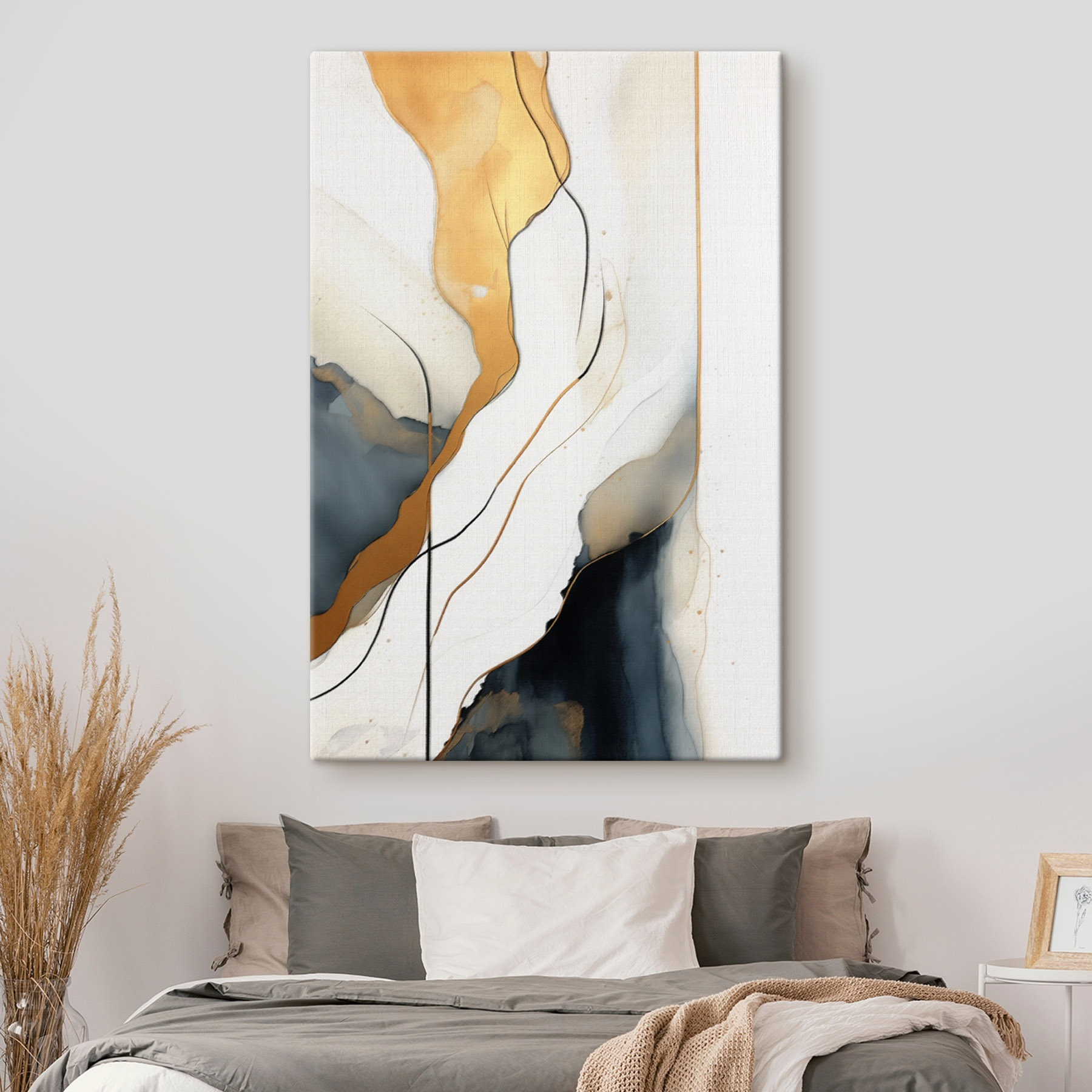 Flowing lines in soft colors