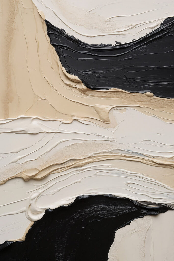 Black and white paint