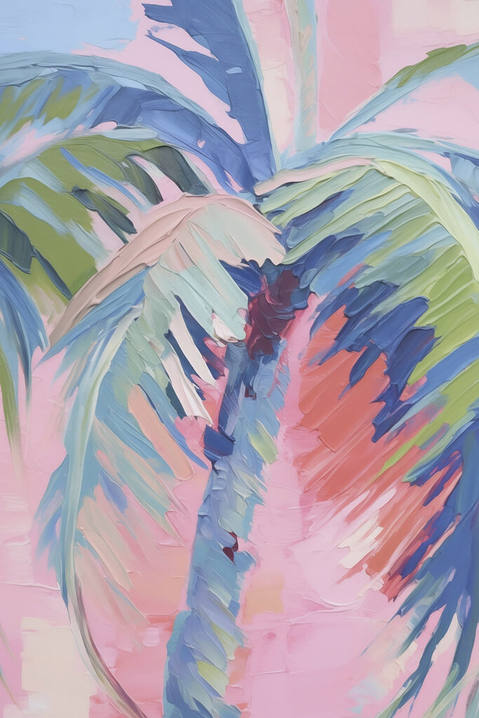 Painting of a palm tree