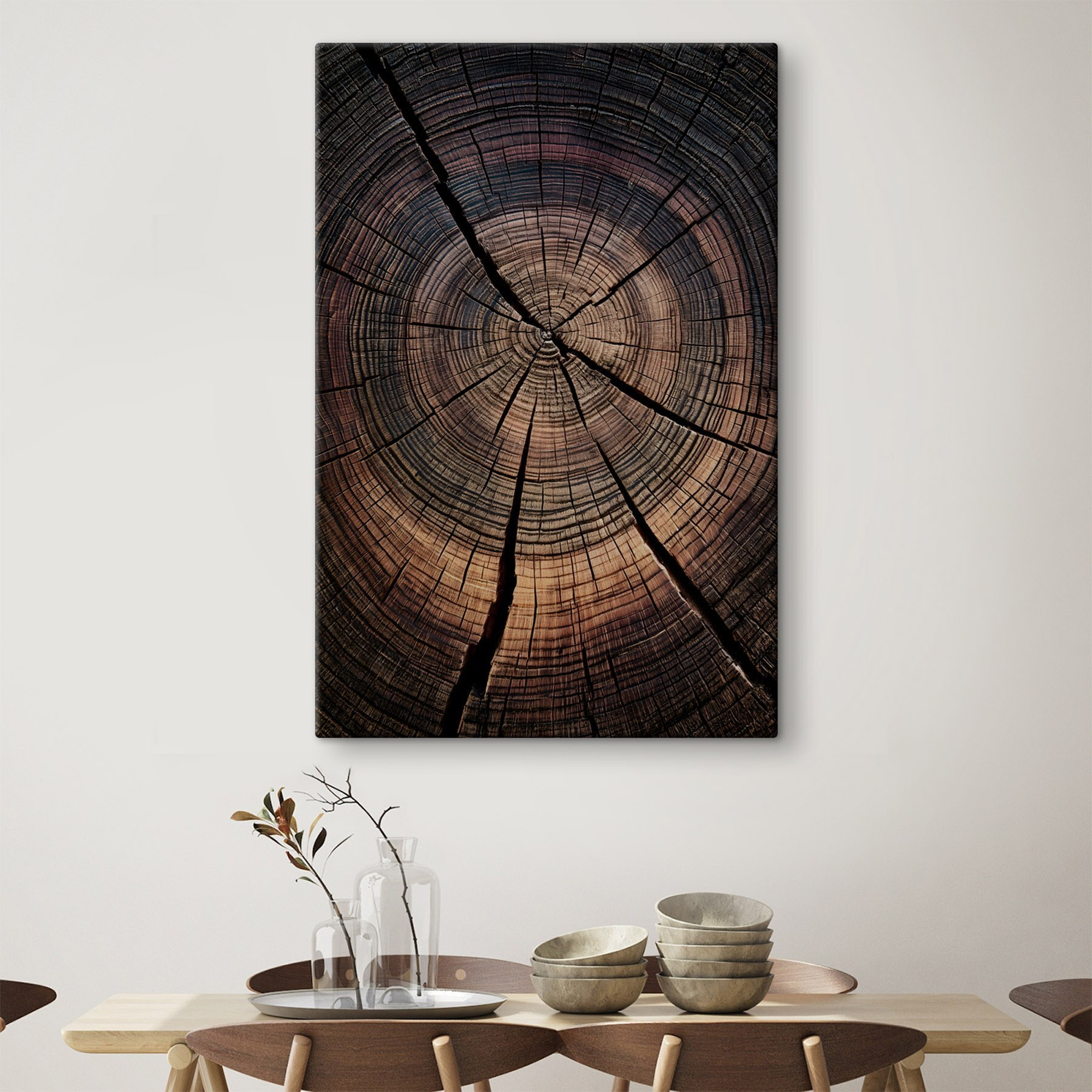 Natural patterns in aged wood