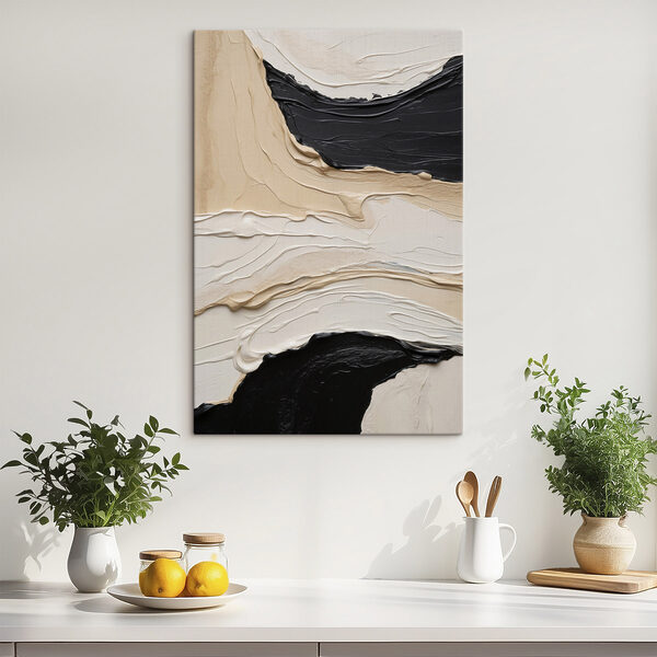 Tablouri Tablouri Vopsea alb-negru (SKU: s49615)