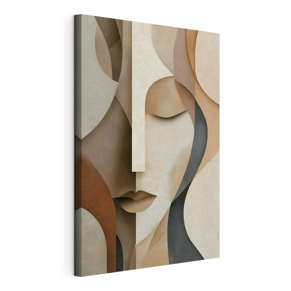 Face and face with different colors
