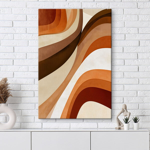 Warm Earthy Tones in Abstract Design