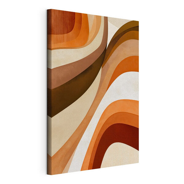 Warm Earthy Tones in Abstract Design