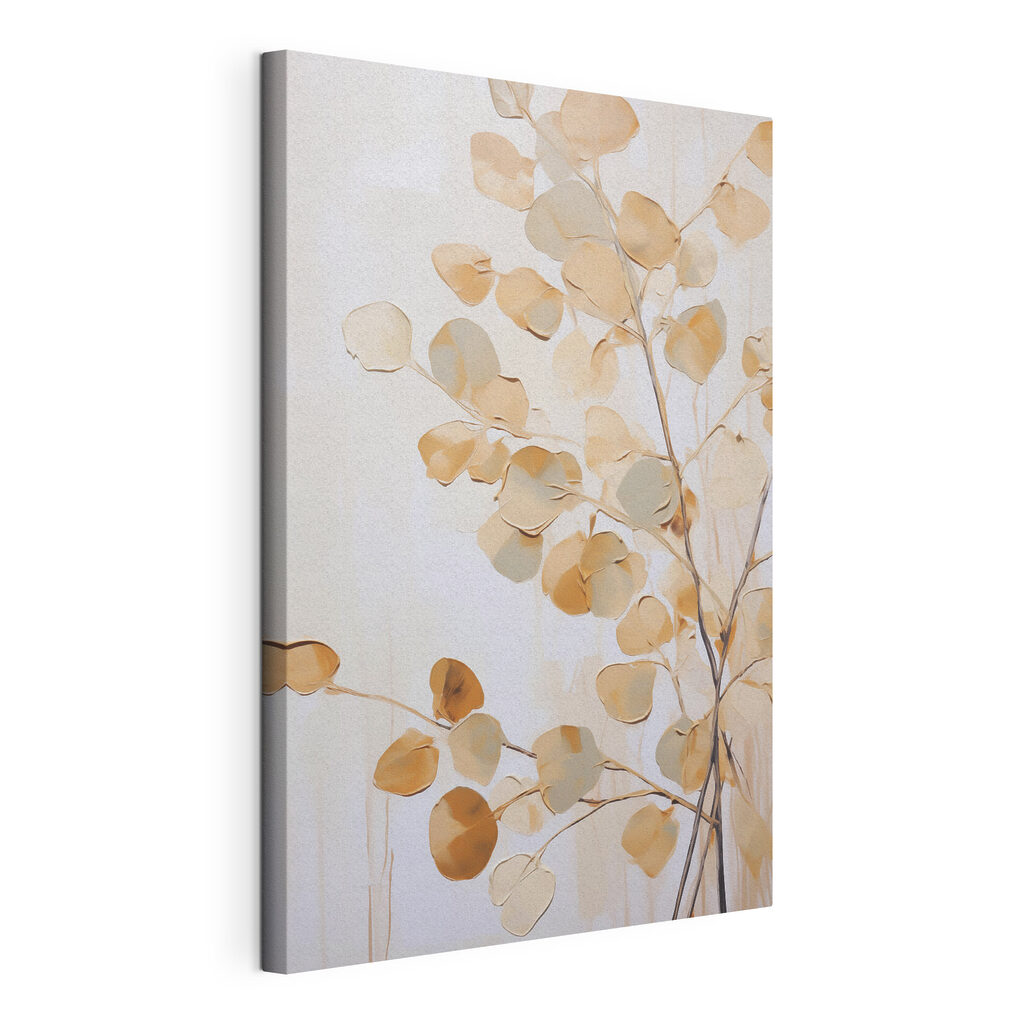 Painting of a branch with leaves
