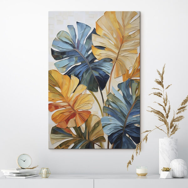Group of colorful leaves