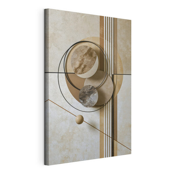 - Abstract shapes in neutral colors