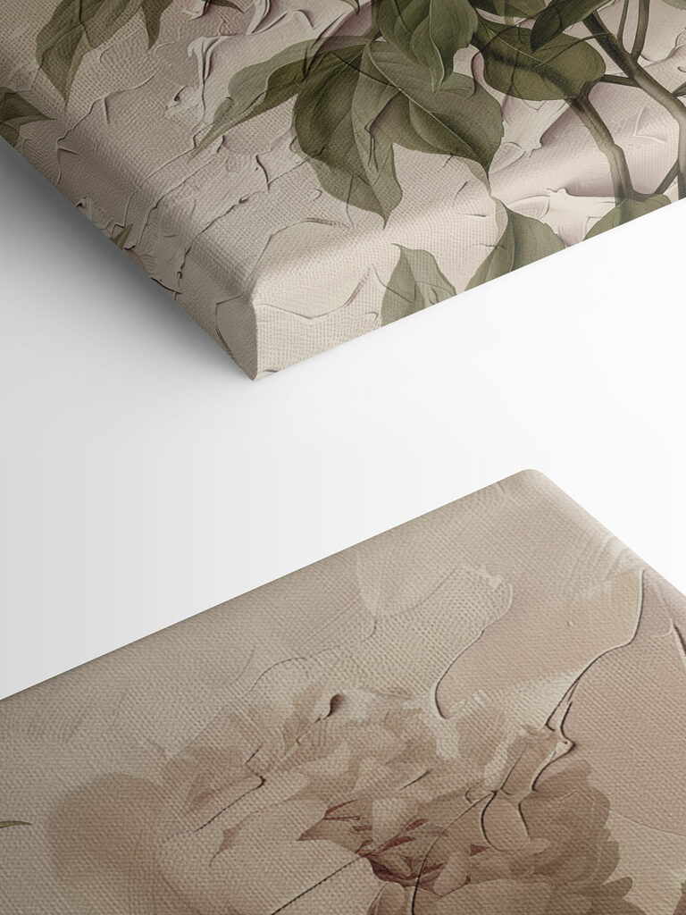 Delicate blooms in soft tones