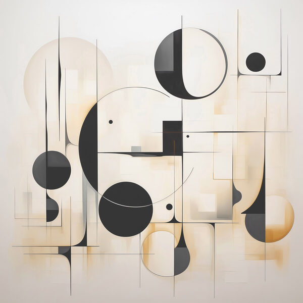 Black and white art piece