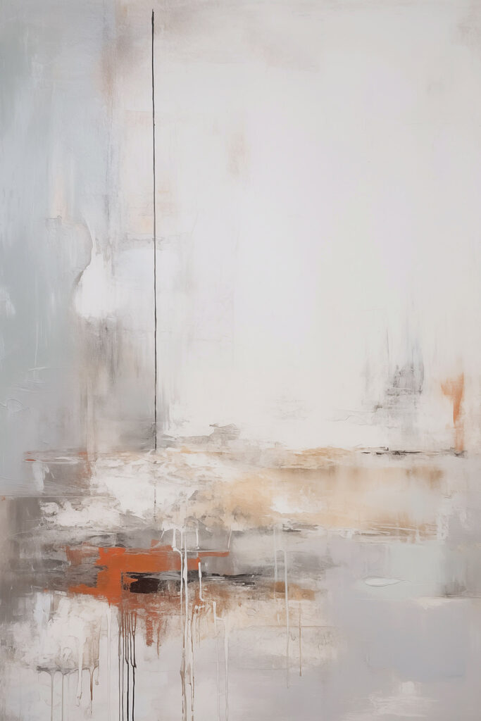 Painting of a white wall