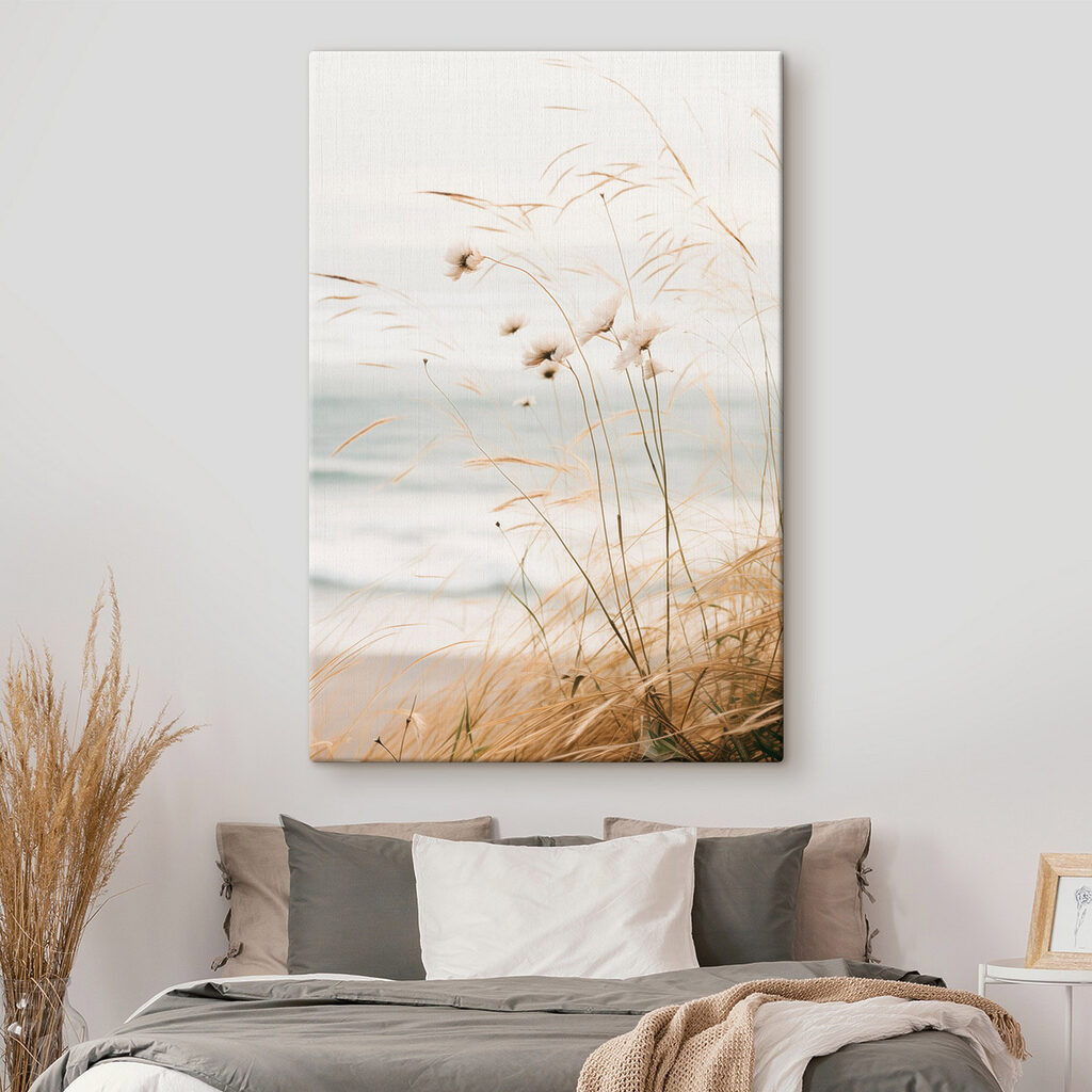 Gentle breeze through tall grasses