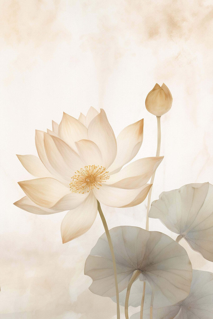 Delicate petals in soft colors