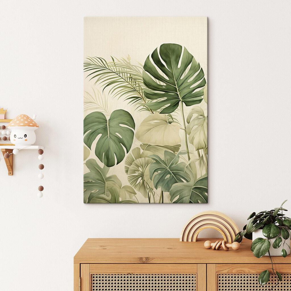 Lush greenery against a soft backdrop