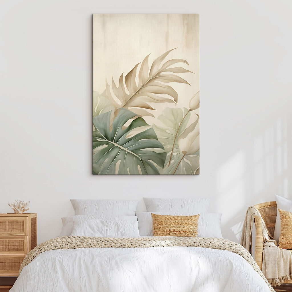 Lush foliage in soft pastel hues