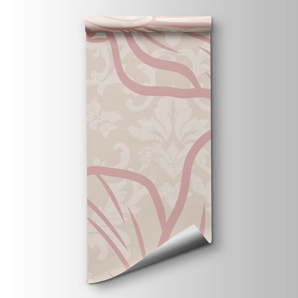 Pink flowers on a white background