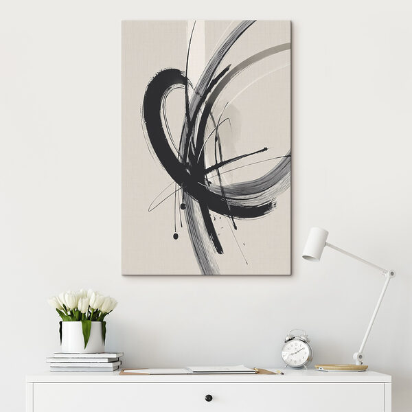 Tablouri Tablouri Imagine alb-negru cu un vârtej (SKU: s45582)