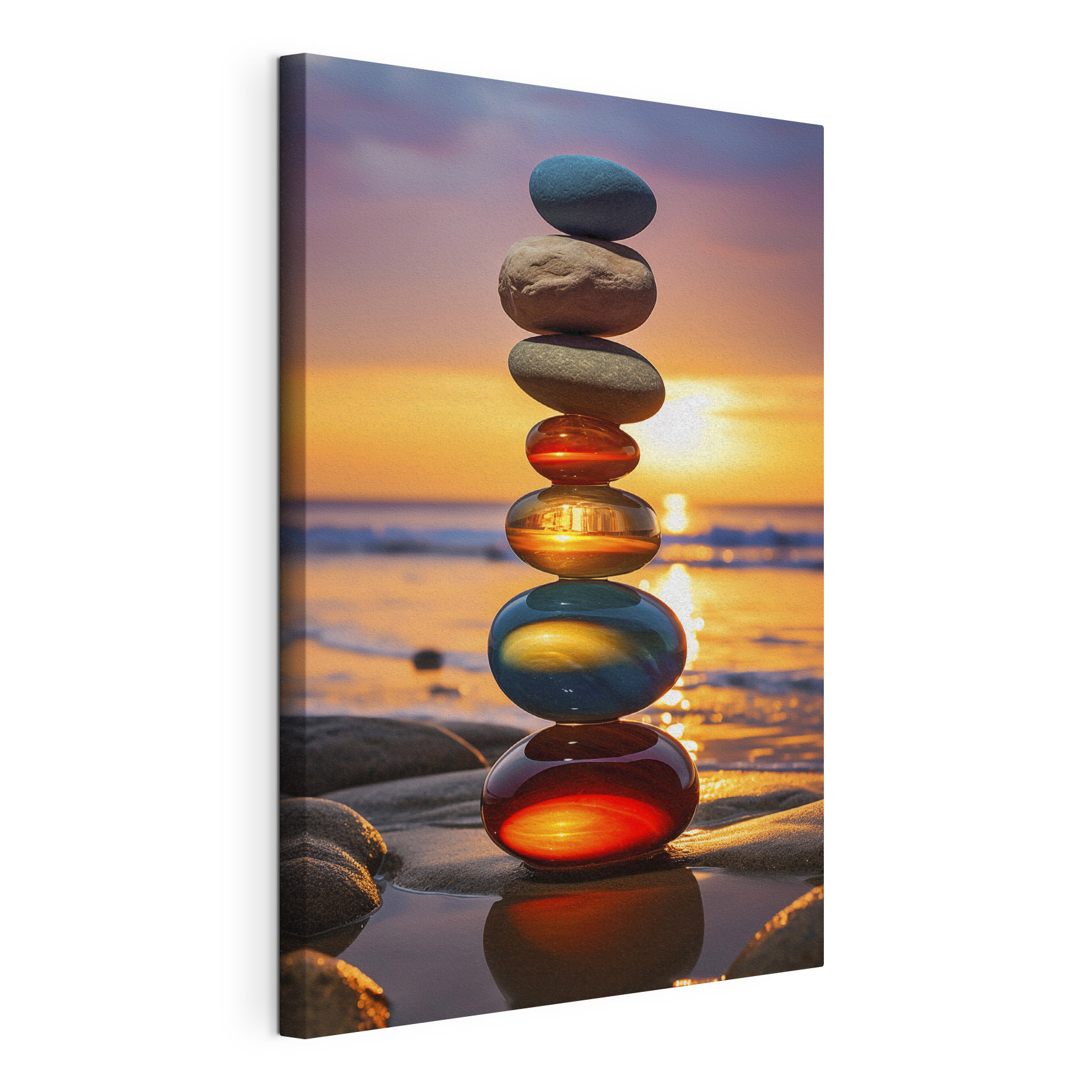 Stack of rocks on a beach