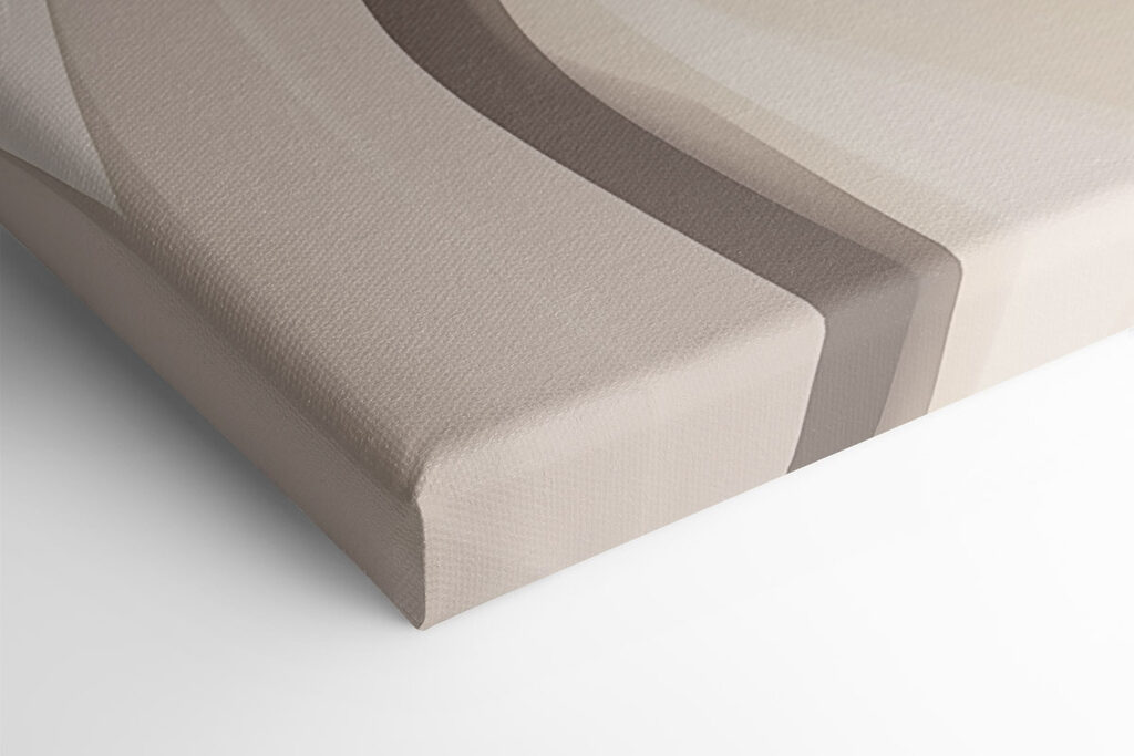 White and tan wavy lines