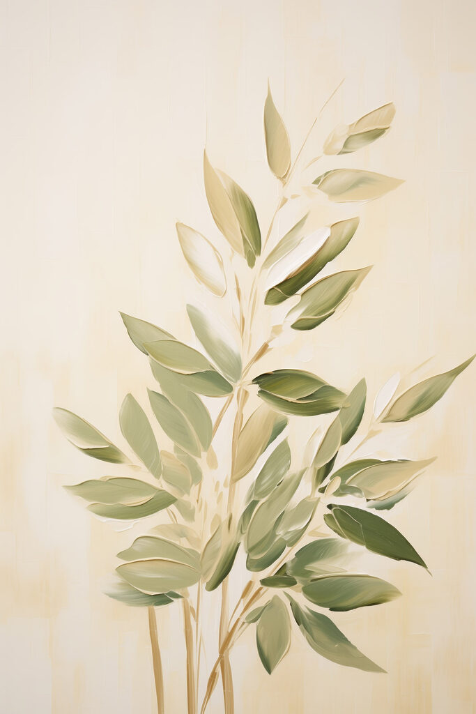 Painting of a plant Painting of a plant