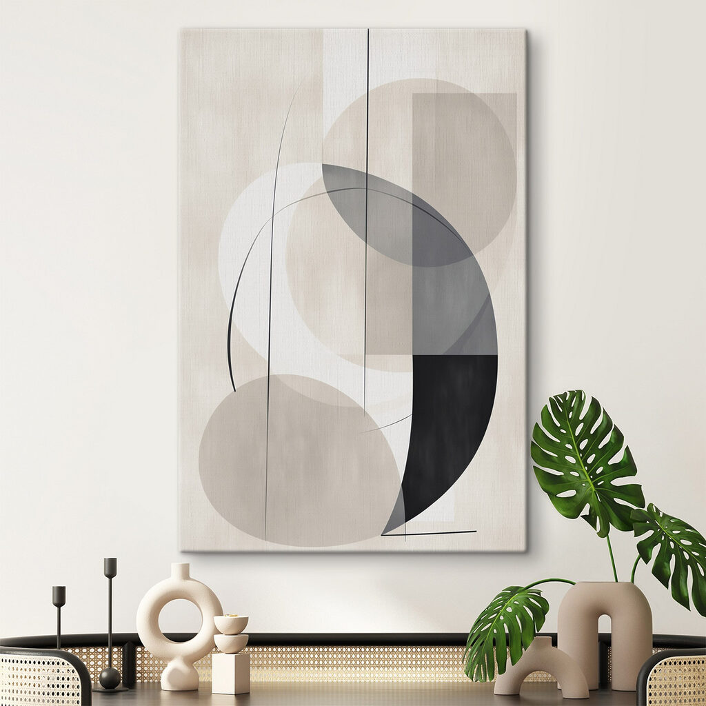 Black and white art piece