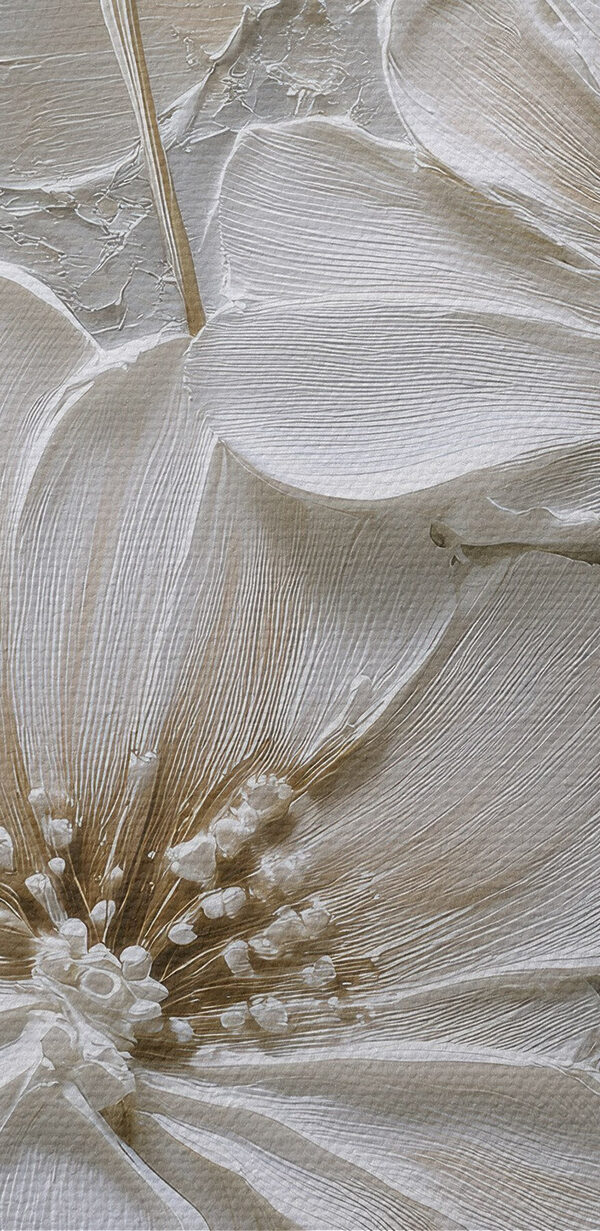 Delicate blooms on textured surface