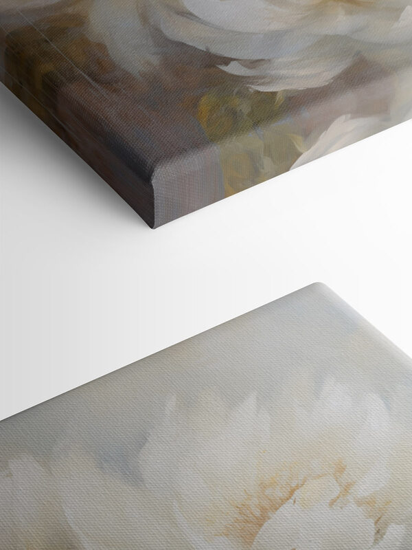 Painting of white flowers Painting of white flowers