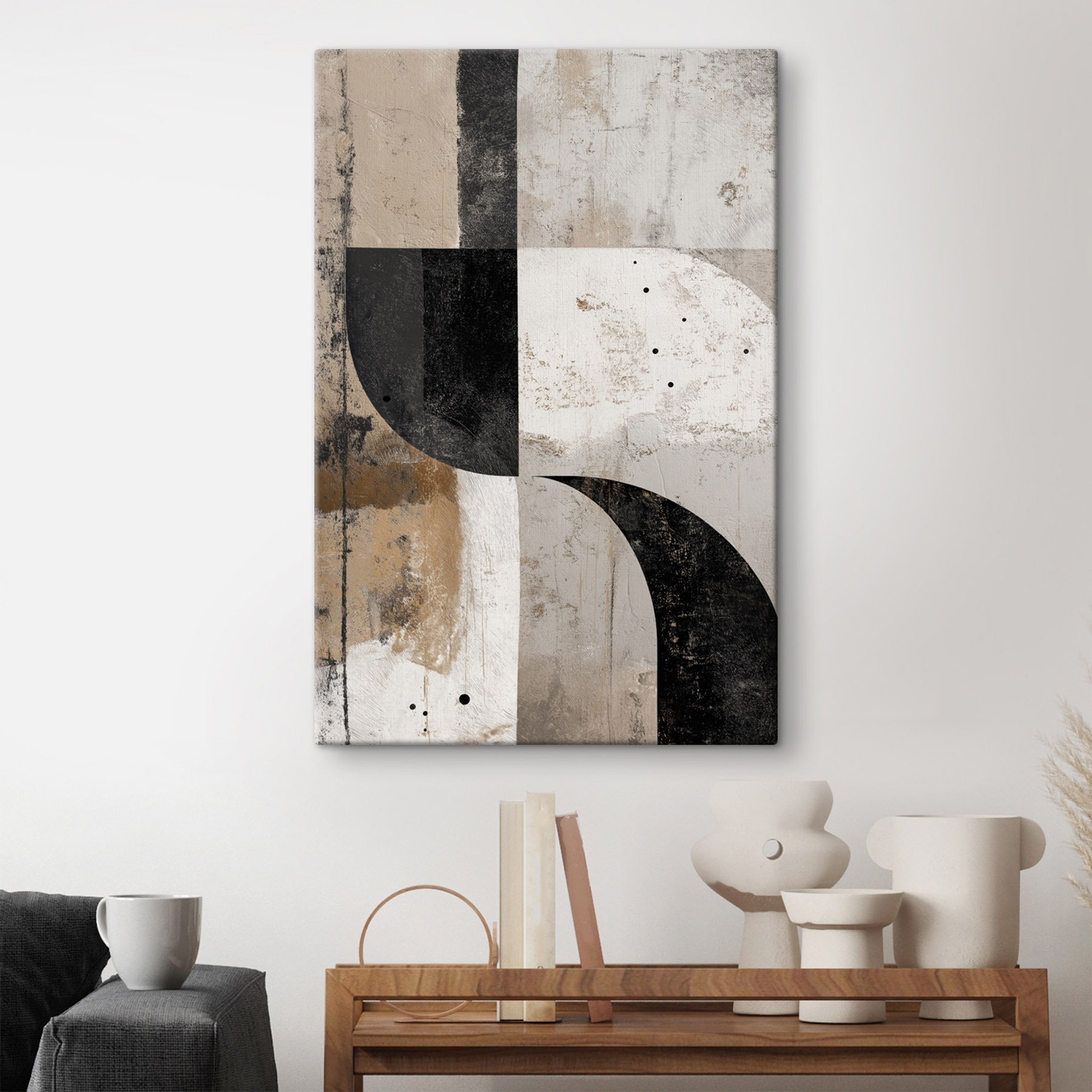 Black and white art piece