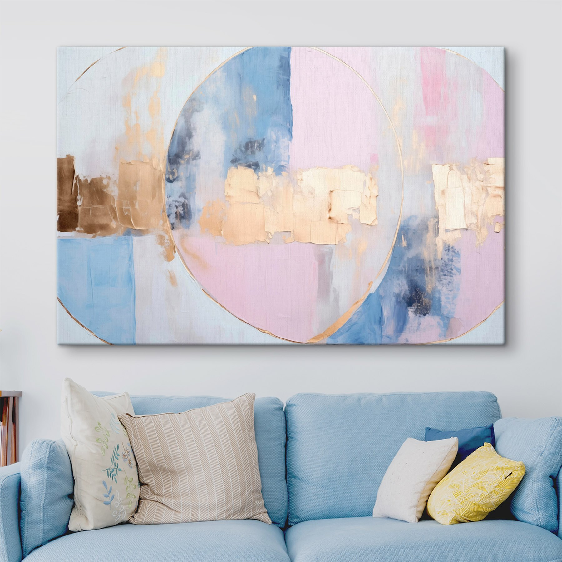 Soft hues and circular forms converge